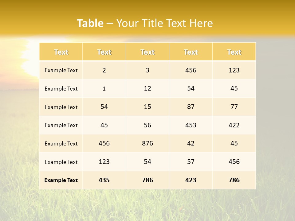 Landscape 480X800 PowerPoint Template