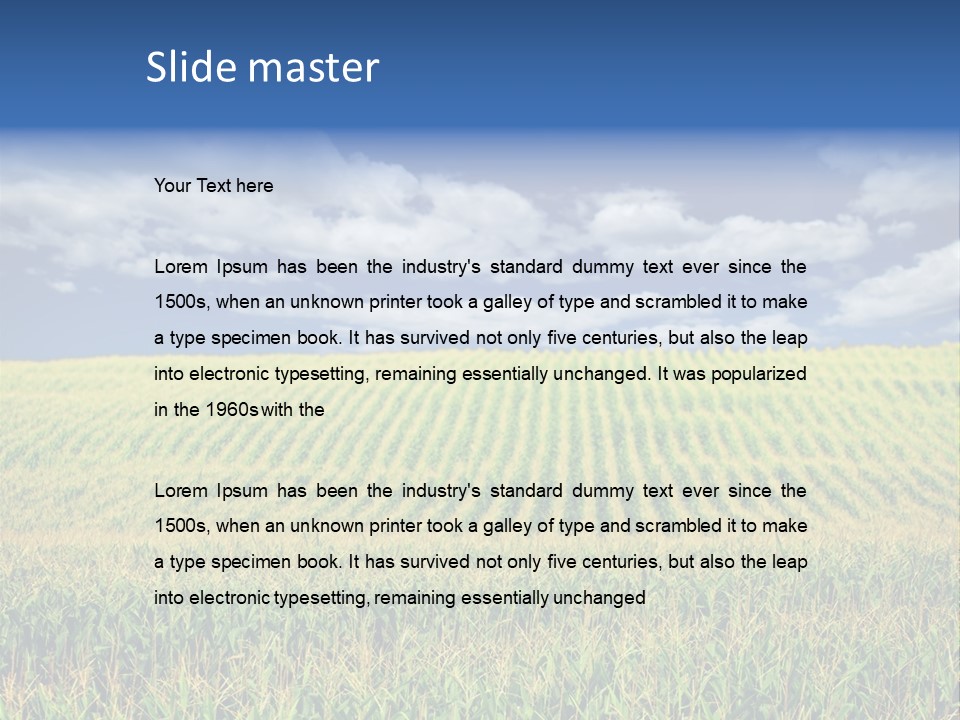 Corn Field PowerPoint Template