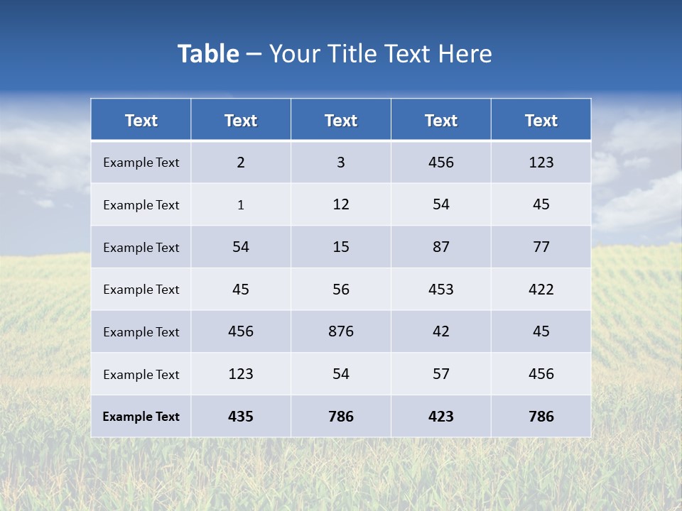 Corn Field PowerPoint Template