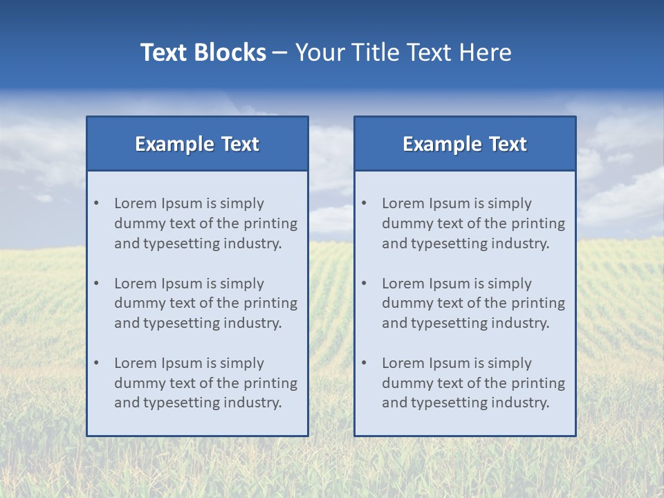 Corn Field PowerPoint Template
