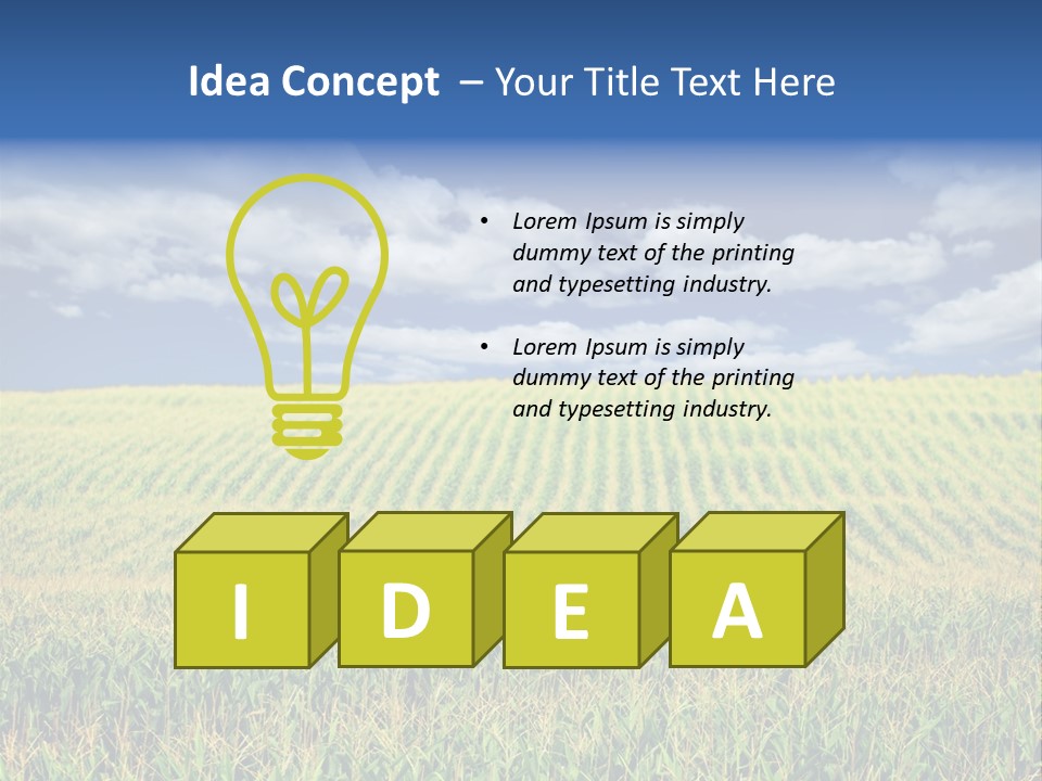 Corn Field PowerPoint Template