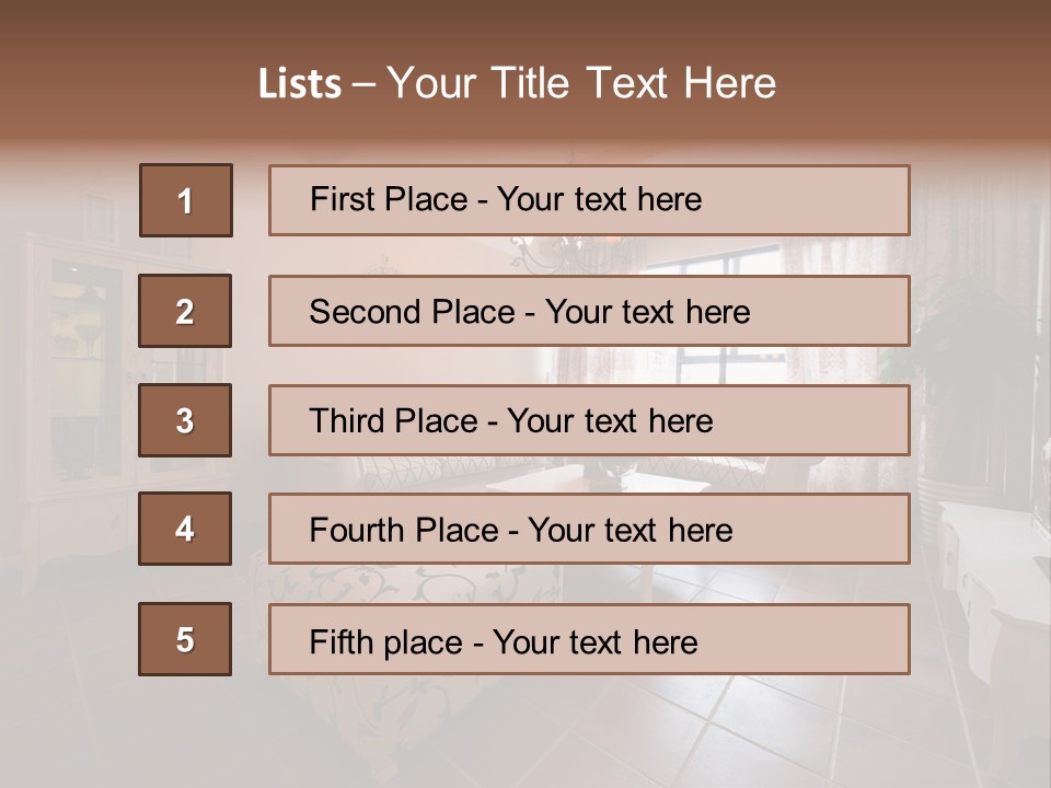 Modern Living Rooms 2013 PowerPoint Template