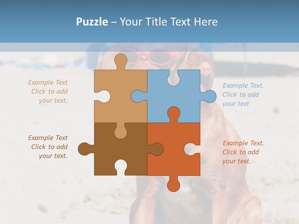 Sand Humor Tropical PowerPoint Template