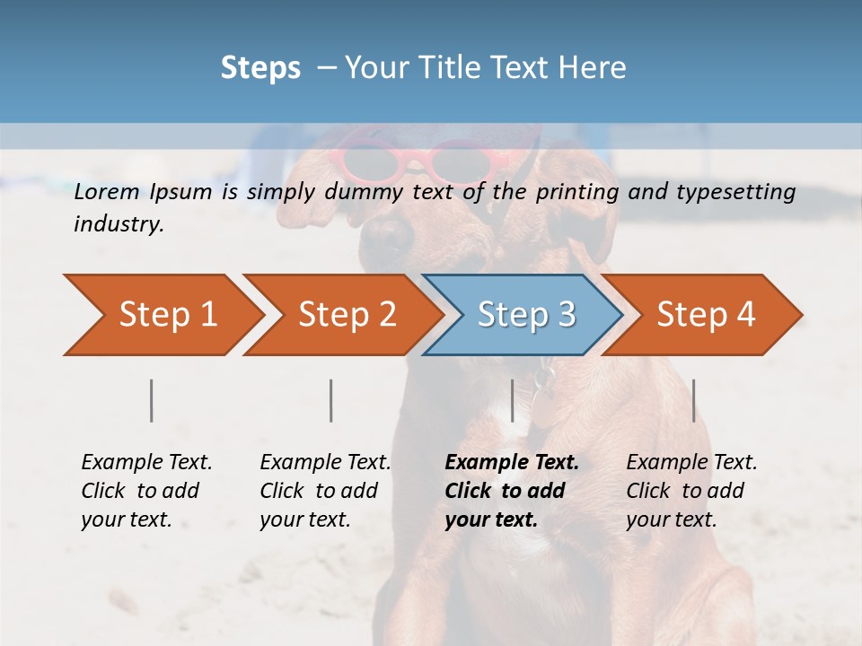 Sand Humor Tropical PowerPoint Template