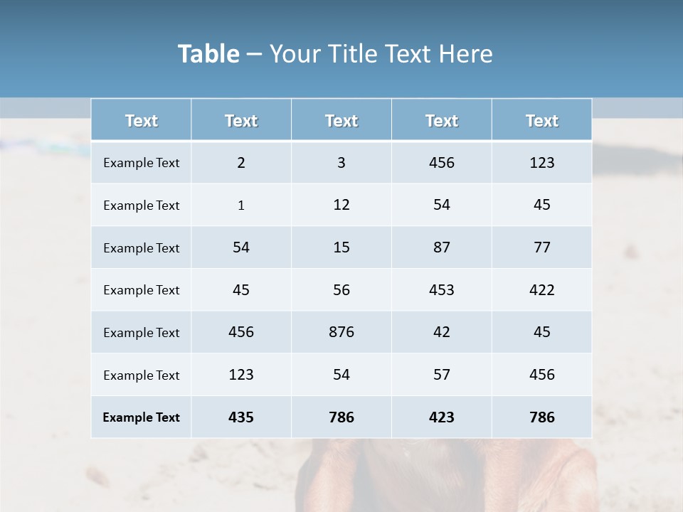 Sand Humor Tropical PowerPoint Template