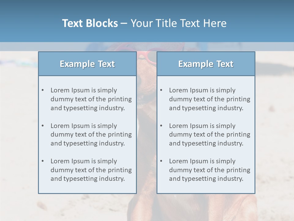 Sand Humor Tropical PowerPoint Template