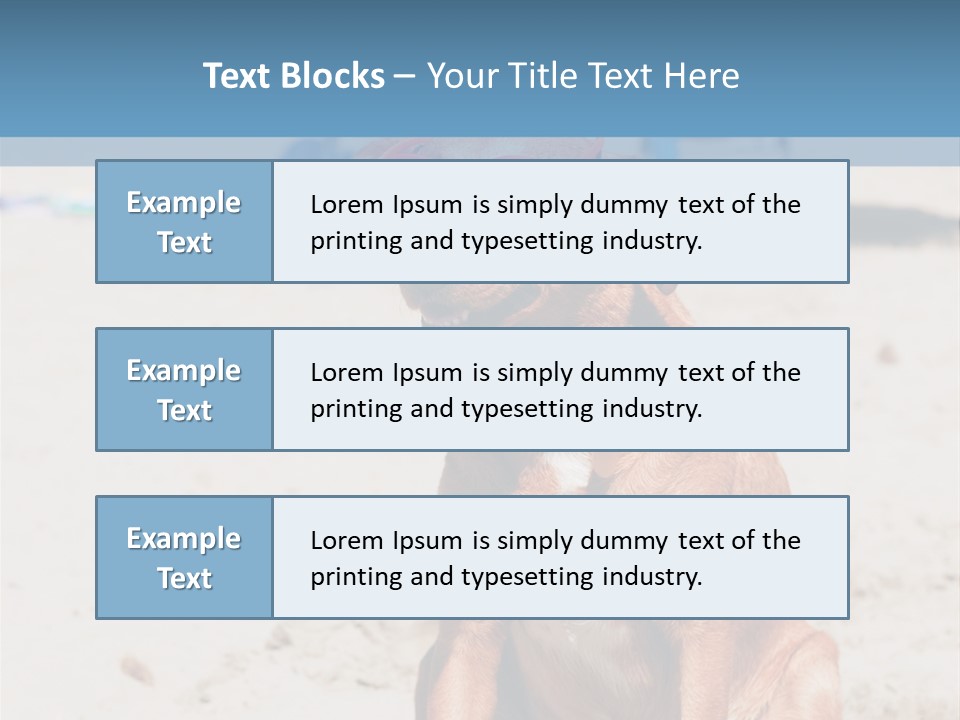 Sand Humor Tropical PowerPoint Template