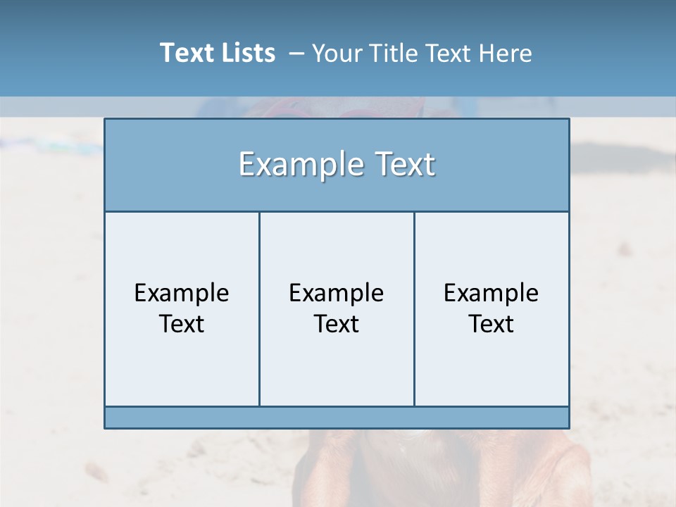 Sand Humor Tropical PowerPoint Template