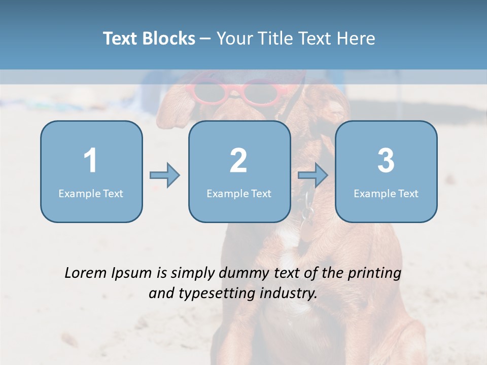 Sand Humor Tropical PowerPoint Template
