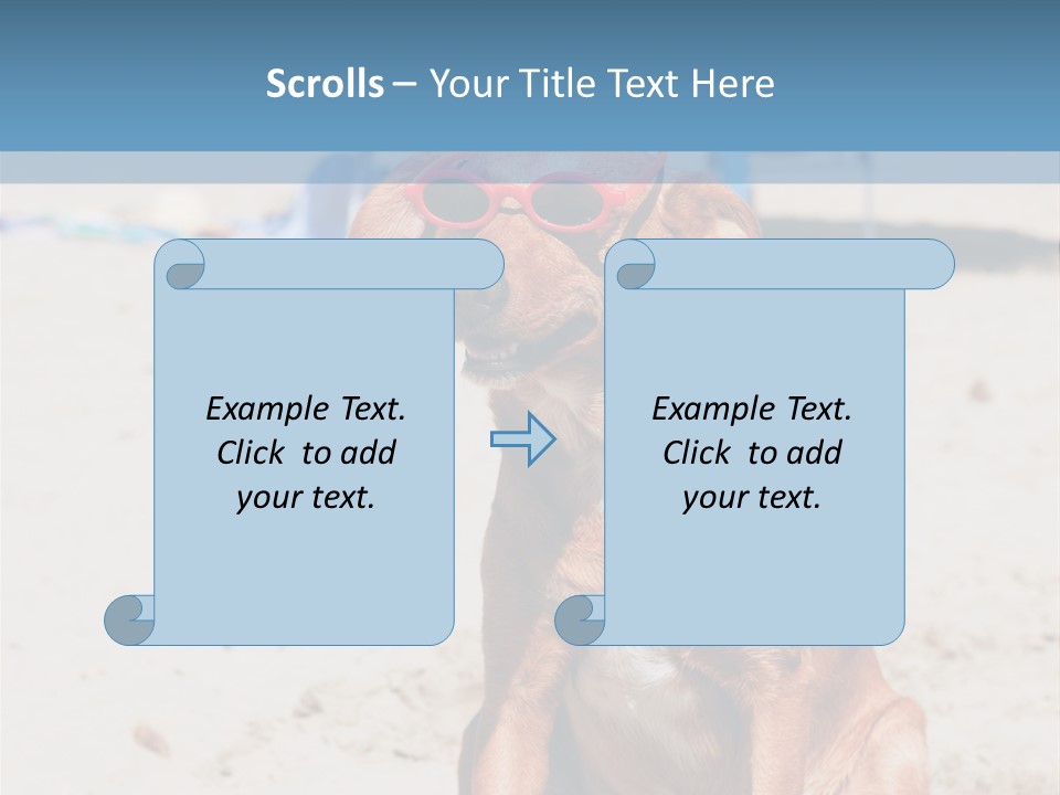 Sand Humor Tropical PowerPoint Template