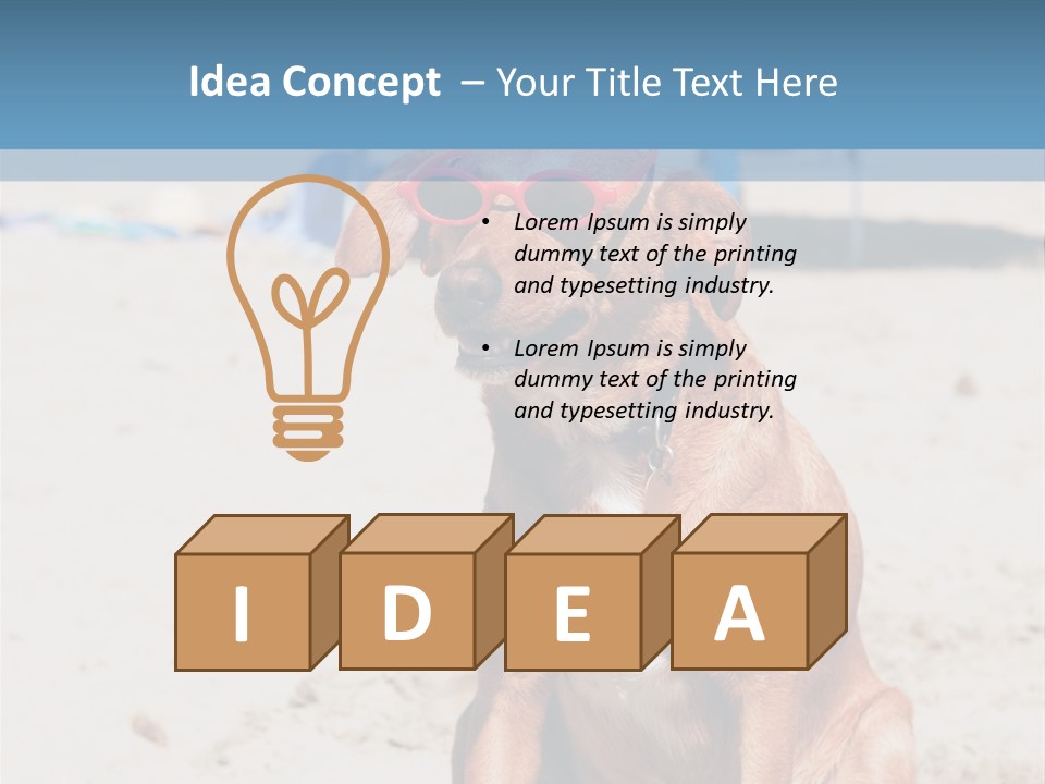 Sand Humor Tropical PowerPoint Template
