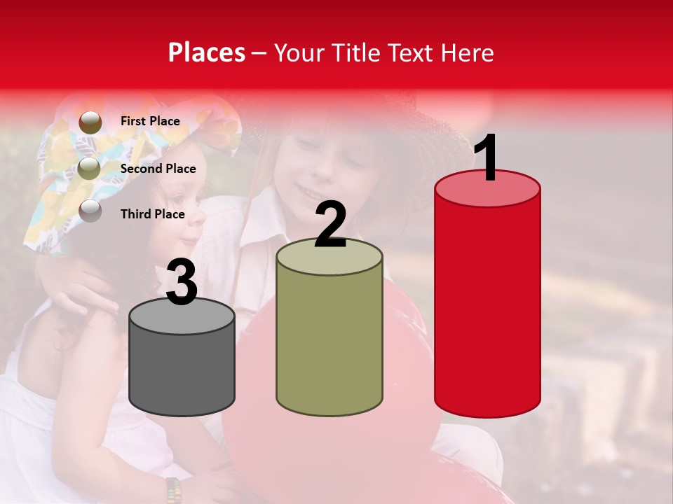 Children In Love PowerPoint Template