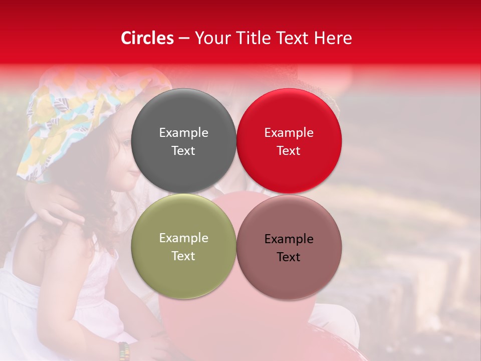 Children In Love PowerPoint Template