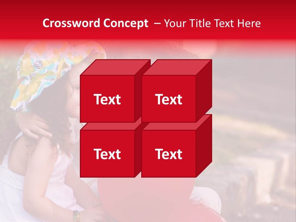 Children In Love PowerPoint Template