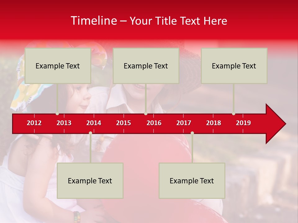 Children In Love PowerPoint Template