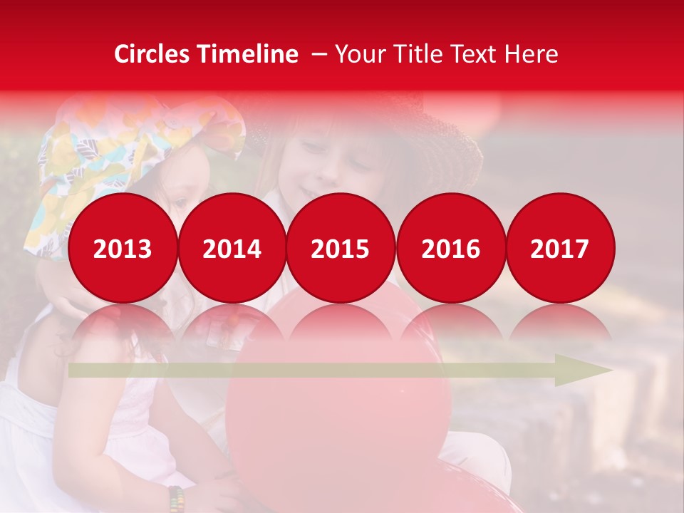 Children In Love PowerPoint Template