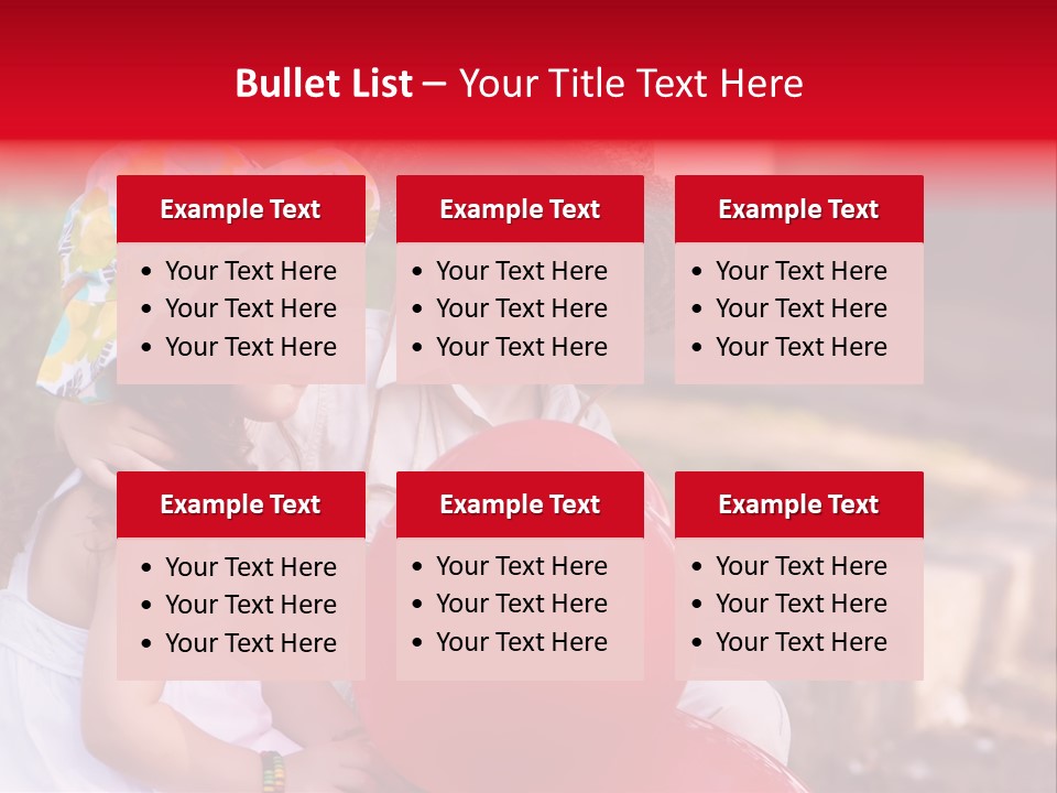 Children In Love PowerPoint Template