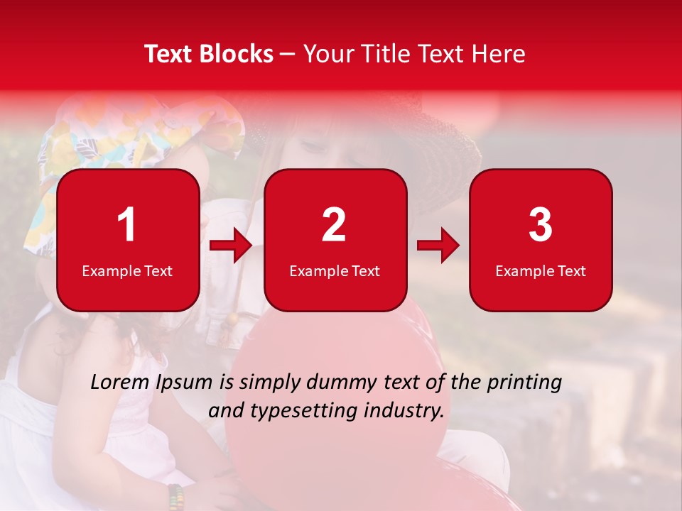 Children In Love PowerPoint Template