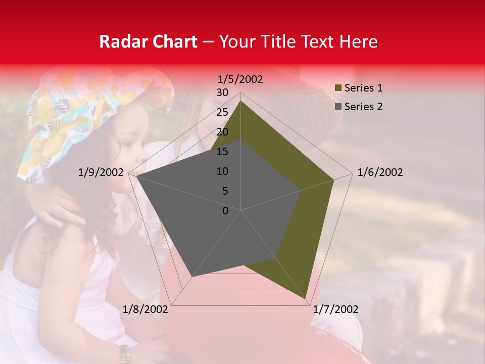 Children In Love PowerPoint Template