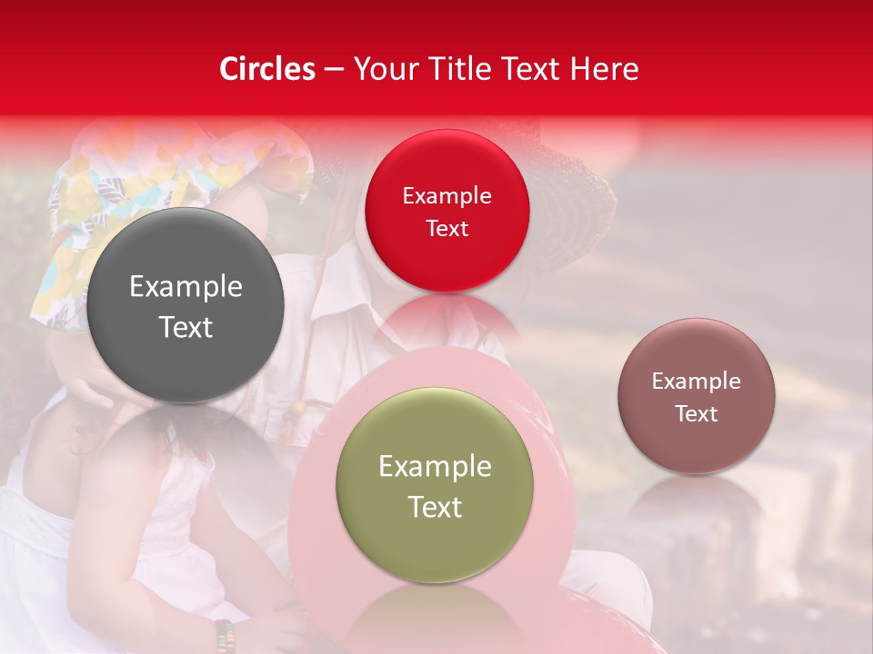 Children In Love PowerPoint Template