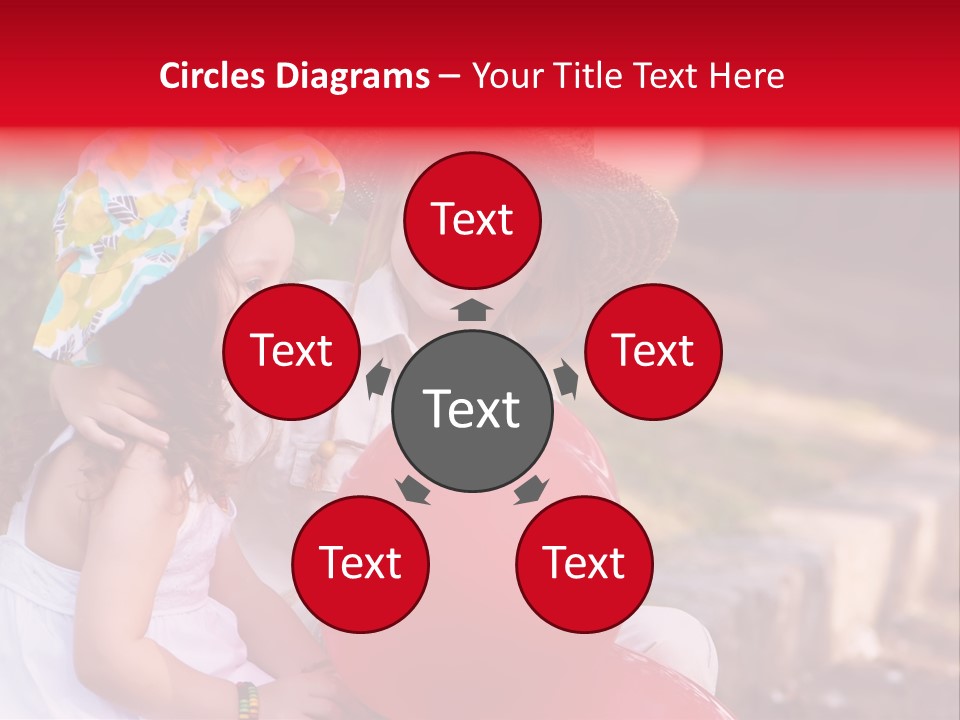 Children In Love PowerPoint Template