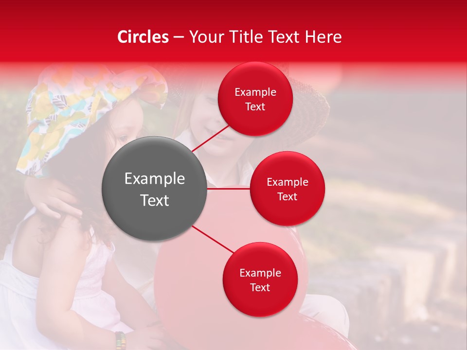 Children In Love PowerPoint Template