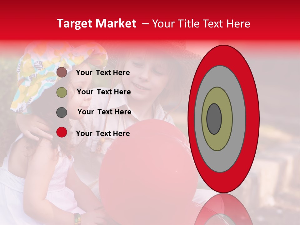 Children In Love PowerPoint Template