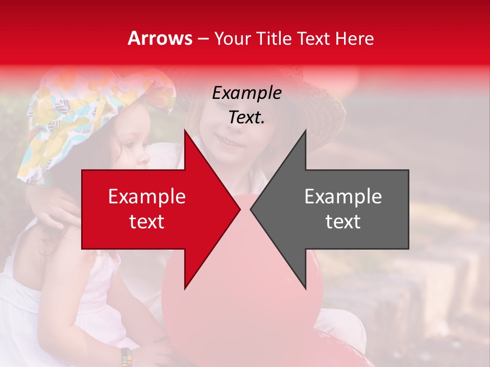 Children In Love PowerPoint Template