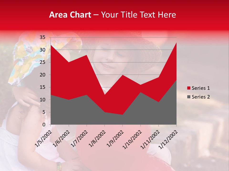Children In Love PowerPoint Template