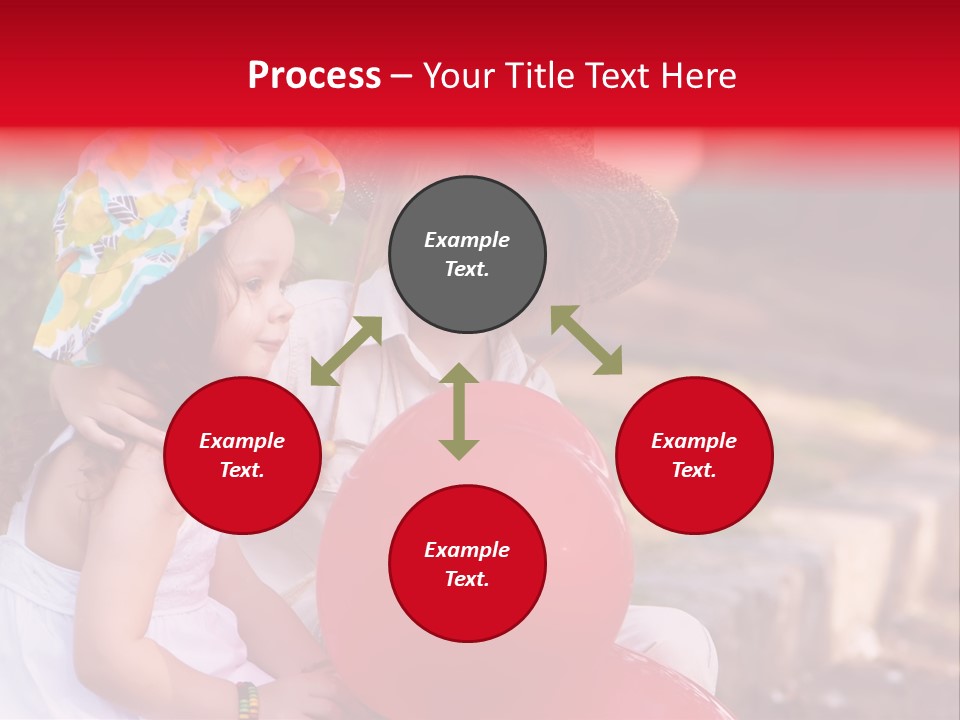 Children In Love PowerPoint Template