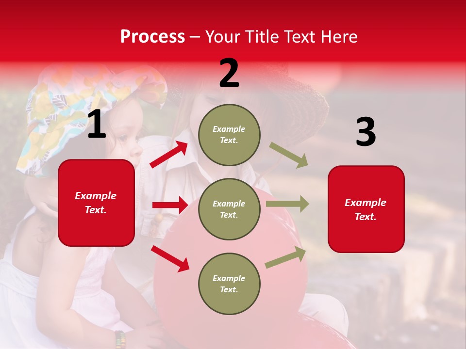 Children In Love PowerPoint Template