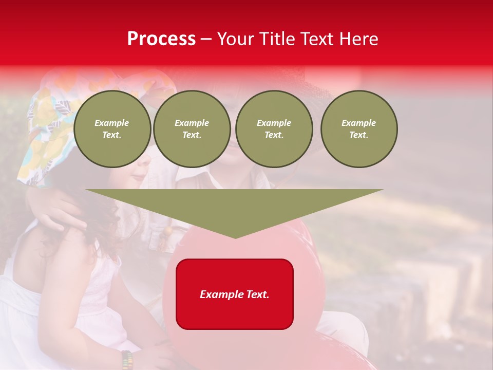 Children In Love PowerPoint Template