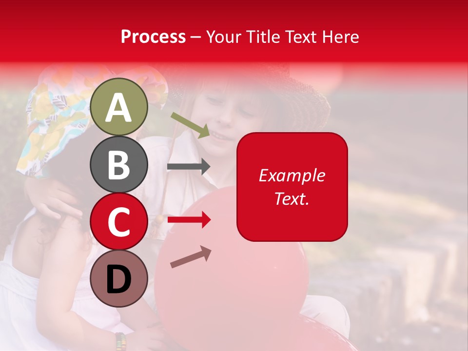 Children In Love PowerPoint Template