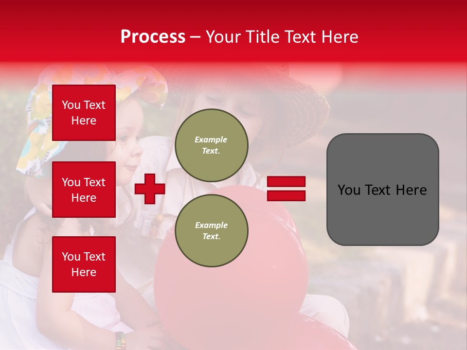 Children In Love PowerPoint Template