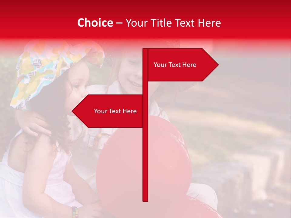 Children In Love PowerPoint Template