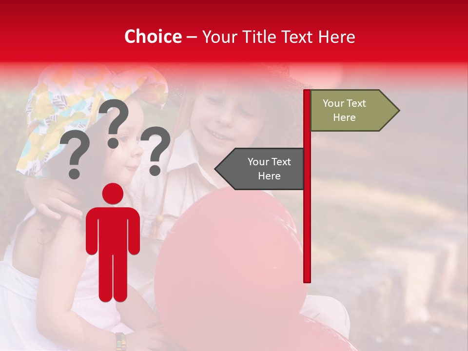 Children In Love PowerPoint Template