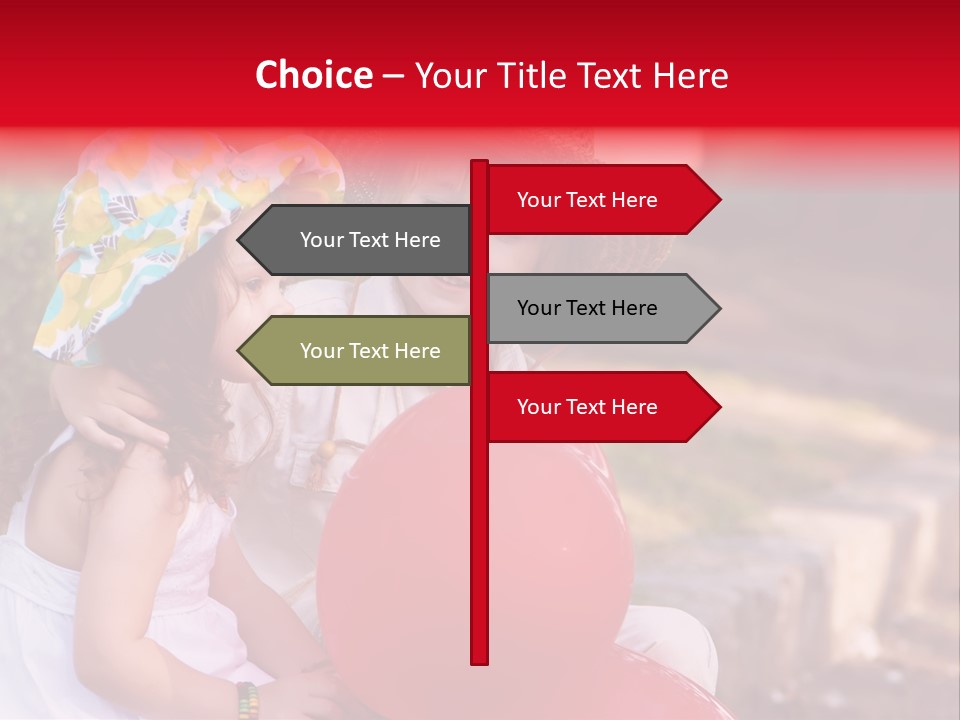 Children In Love PowerPoint Template