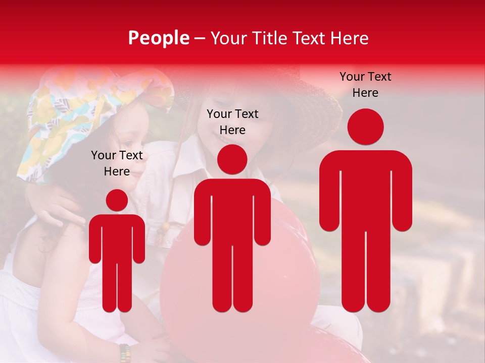 Children In Love PowerPoint Template