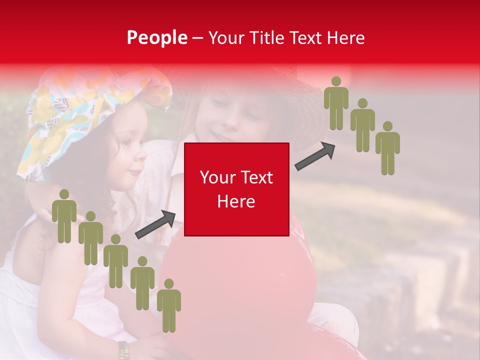 Children In Love PowerPoint Template