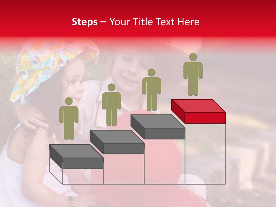 Children In Love PowerPoint Template