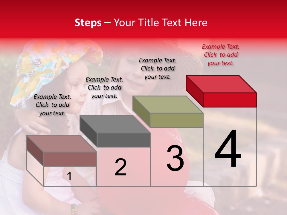 Children In Love PowerPoint Template