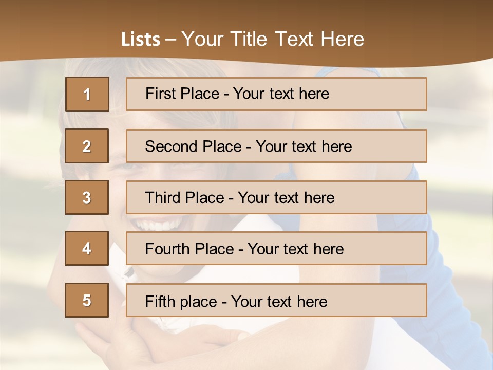 Adult Copy Space Park PowerPoint Template