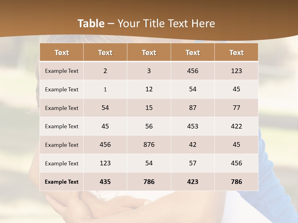 Adult Copy Space Park PowerPoint Template