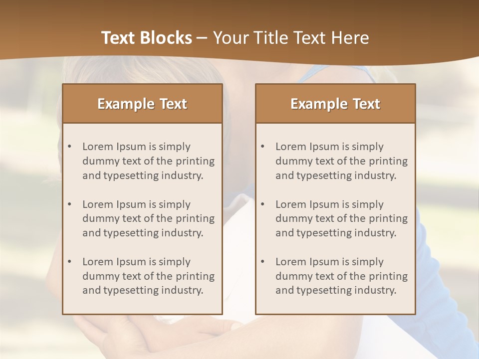 Adult Copy Space Park PowerPoint Template