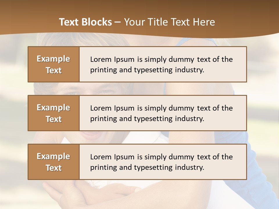 Adult Copy Space Park PowerPoint Template