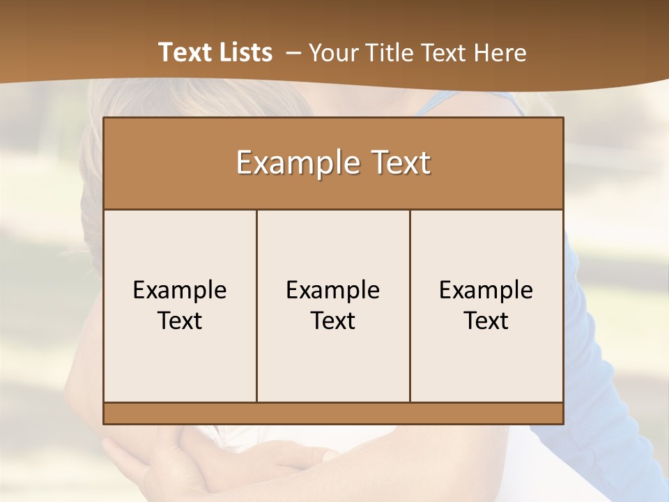 Adult Copy Space Park PowerPoint Template