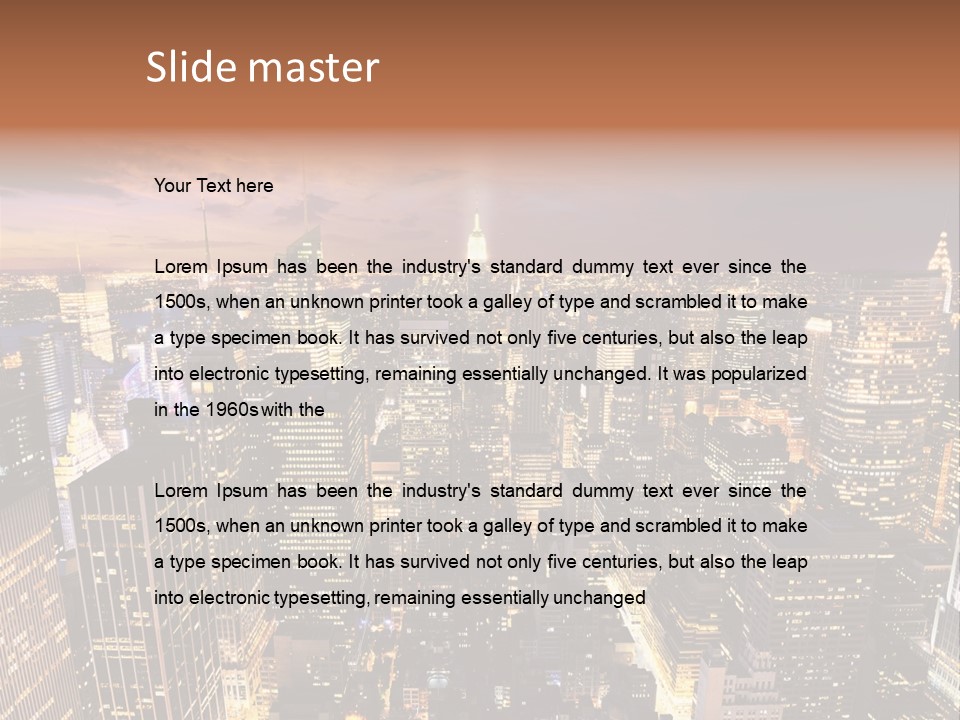 City Skyline PowerPoint Template