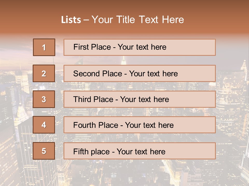 City Skyline PowerPoint Template
