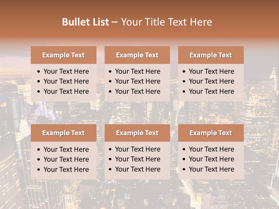 City Skyline PowerPoint Template