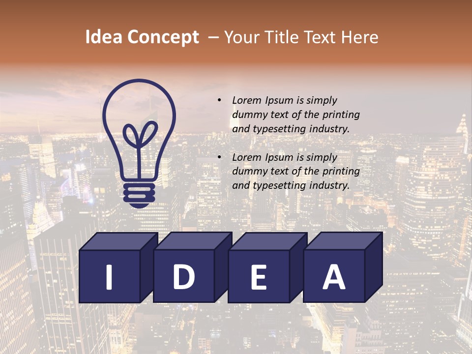 City Skyline PowerPoint Template